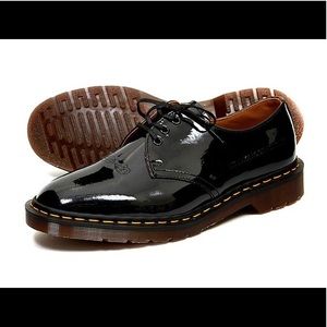 Dr. Martens X Undercover 1461 black leather patent